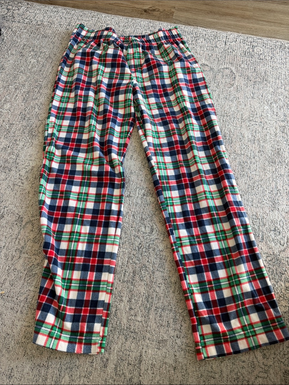 Plaid Flannel Lounge Pants in Red, Green & Navy